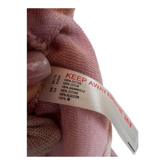 FP Beach Free People Pink Shawl Collar Boho Bohemian Blouse Shirt Top XS - Picture 3 of 5